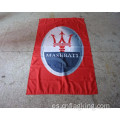 Bandera del logotipo de Maserati Autmotive 90 * 150 CM 100% POLÍSTER Bandera de Maserati